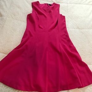 Pink/fuchsia midi flowy dress